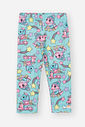 Legging Bebê Menina Roral Print Azul Mundo Cinti