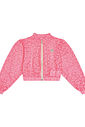 Conjunto Infantil Menina Blusa; Short E Corta Vento Strawberry Natural; Rosa E Verde Cinti