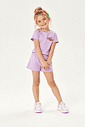 Conjunto Infantil Blusa Cherry Lady e Shorts Roxo Conjunto Infantil Blusa Cherry Lady e Shorts Roxo