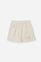 Conjunto Bebê Menina Blusa e Shorts-Saia Linho com Glitter