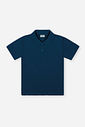 Camisa Polo Infantil Menino em Moletinho Azul Marinho
