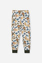 Pijama Infantil Ícones Divertidos com Camiseta e Calça Suede