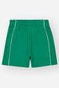 Conjunto Infantil Esportivo Divertido com Body de Ursinho e Bermuda em Moletom Piquet VERDE VIVID