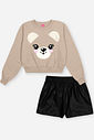 Conjunto Infantil Menina em P.U. Maxi Bear Beli.me Conjunto Infantil Menina em P.U. Maxi Bear Beli.me