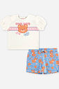 Conjunto Bebê Blusa Cool Days e Short-Saia de Ursinhos