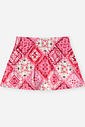 Conjunto Infantil Menina Cropped e Saia-Short Estampa de Bandana