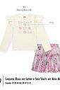 Conjunto Infantil Menina com Tule BE KIND Mundo Cinti NATURAL/RS JELLY