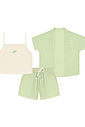 CONJ BLUSA, SHORTS E KIMONO VD PARA/VD PARA/NAT