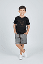 CONJ CAMISETA E BERMUDA CZ CHUMBO STONE/PRET