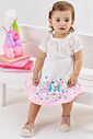 VESTIDO OFF WHITE/ROSA CINTI