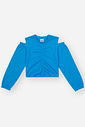 Conjunto Infantil Menina com Franzido Monocromático Azul CTV