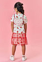 Vestido Infantil Menina Tutti-Frutti Com Bolsa Vermelho Mundo Cinti