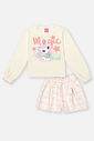 Conjunto Infantil Menina Blusa Magic E Short Verde Mundo Cinti Conjunto Infantil Menina Blusa Magic E Short Verde Mundo Cinti