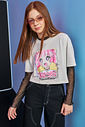 Blusa Boxy Anime Azul Dway