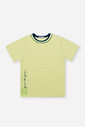 Conjunto Infantil Menino Camiseta Flamê e Bermuda Listrada Marinho