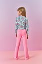 Blusa Infantil Menina Unicórnios Azul Mundo Cinti