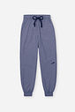 Calça Jogger Infantil em Nylon Stripe com Elastano Denim