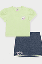 CONJ BLUSA E SHORTS VD PARADISE/AZ DRESS