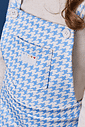 Conjunto Blusa E Jardineira Total Print Off White E Azul Abrange