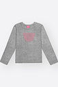 Blusa Cotton Menina Ursinho Bordado Mundo Cinti