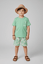 CONJ CAMISETA E BERMUDA VERDE AFETO/VD AFETO