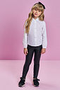 Camisa em Tricoline Infantil Menina Branco Mundo Cinti