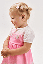 Vestido Bebê Menina Coelhinha Rosa Cinti