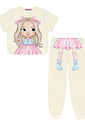 PIJAMA BLUSA E CALCA NATURAL/NATURAL
