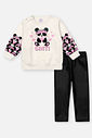 Conjunto Bebê Menina Blusão Panda E Legging Natural Mundo Cinti