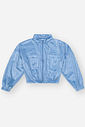 Conjunto Infantil Menina Veludo Brilho Azul CTV