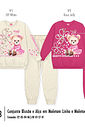 Conjunto Menina Bear Partner Floral Mundo Cinti