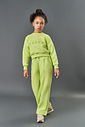 Conjunto Infantil Menina Trend Bordado Verde CTV