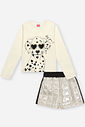 Conjunto Infantil Menina Fashion Dalmata Beli.me