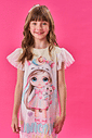 Vestido Infantil Menina Unicórnio Azul Cinti