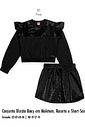 Conjunto Infantil Menina Glam em Veludo Glow Beli.me
