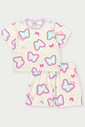 Conjunto Menina Borboletas Lilás Abrange