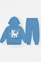 Conjunto Felpado Bebê Menino Mini Wolf Kippos