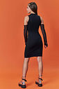 Vestido Teen Feminino Com Mangas Em Tule Preto Dway