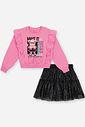 Conjunto Infantil Menina com Tule Ursa REAL Mundo Cinti
