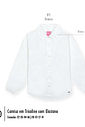 Camisa em Tricoline Infantil Menina Branco Mundo Cinti