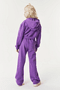 Conjunto Jaqueta E Calça Wide Leg Monocromático Roxa CTV
