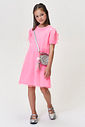 Vestido Infantil Menina Barbie com Tule Foil e Laços