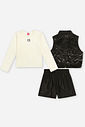 Conjunto 3 Peças Infantil Menina em Matelassê Petit Beli.me