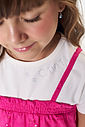 Conjunto Infantil Blusa, Sobreposição e Shorts Laise Rosa
