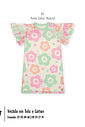 Vestido Infantil Menina Off-White com Sobreposição de Flores – Vestido Mundo Cinti
