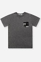 Camiseta Infantil Estampa Bolso Fotográfico Mescla