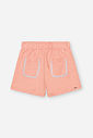 Shorts Infantil em Moletom P.A Neon Love – Short Menina Verão com Bolsos e Sianinha LARANJA NEON LIGHT
