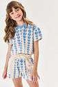 CONJ BLUSA E SHORTS AZ HORTENSIA/AZ HORT