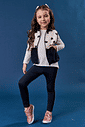 Conjunto Blusa  Legging E Colete Com Pelo Natural E Preto Abrange