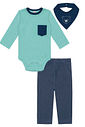 CONJ BODY ML, CALCA E BABADOR VD MINERAL/AZ MAR/AZ